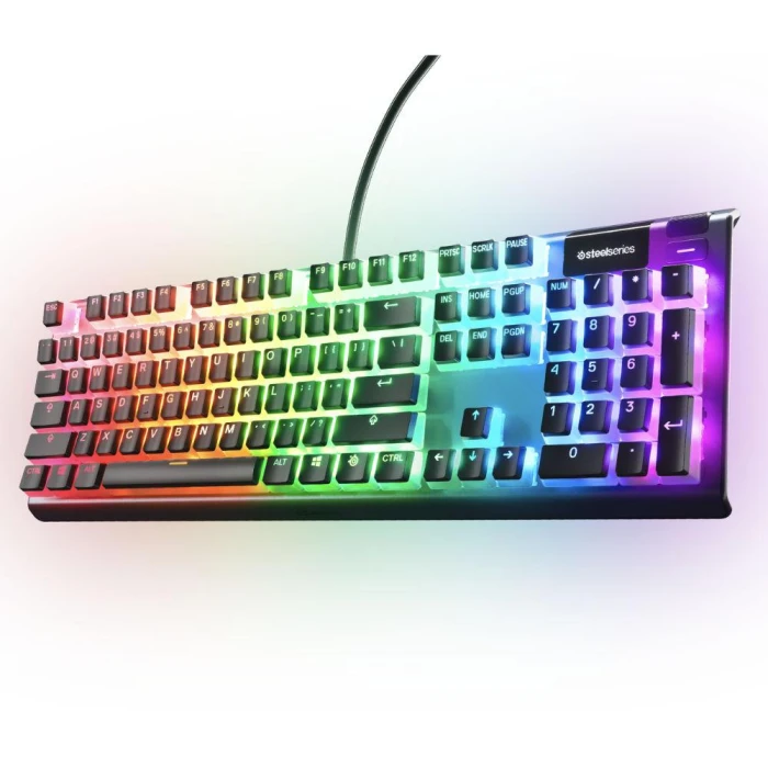 Капачки за механична клавиатура Steelseries PrismCaps PBT Doubleshot 105-Keycap Black UK-Layout