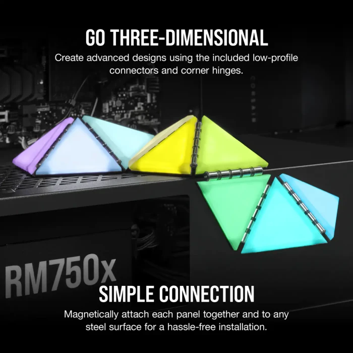 CORSAIR iCUE LC100 Smart Case Lighting Triangles