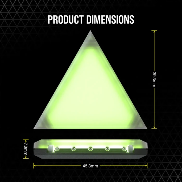 CORSAIR iCUE LC100 Smart Case Lighting Triangles
