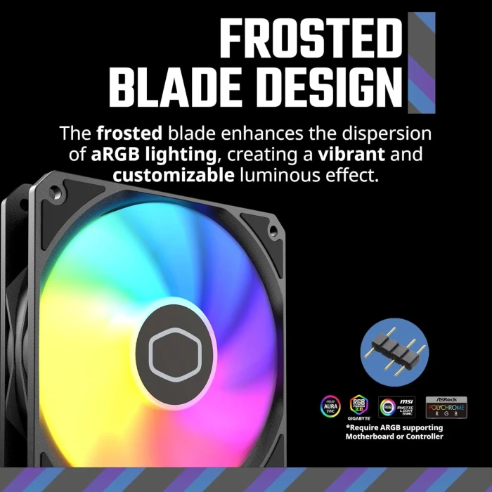 Cooler Master MF120 Lite ARGB Black