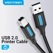 Vention Кабел USB 2.0 A Male to B Male, Black 0.5m - COQBD