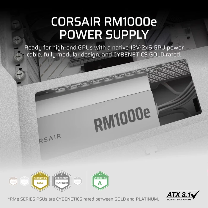 CORSAIR 2025 RM1000e GOLD - 1000W