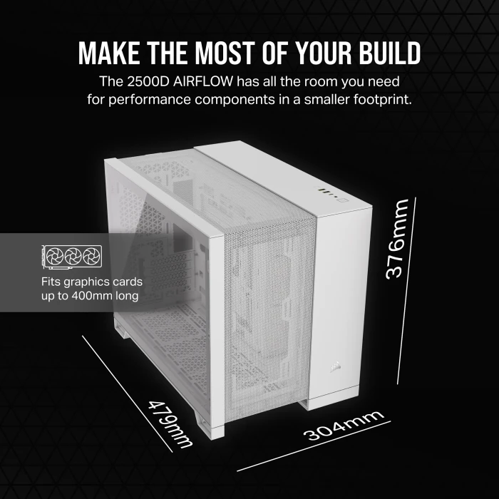 CORSAIR 2500D AIRFLOW White