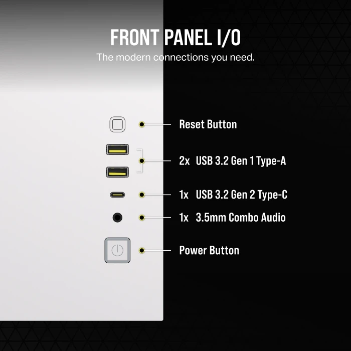 CORSAIR 2500D AIRFLOW White