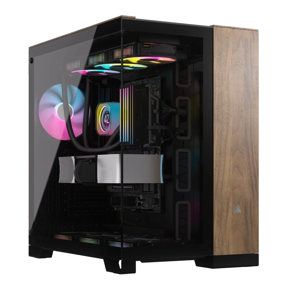 Corsair 6500X Black/Walnut Wood