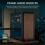 Corsair FRAME 4000D Wood RS - Black