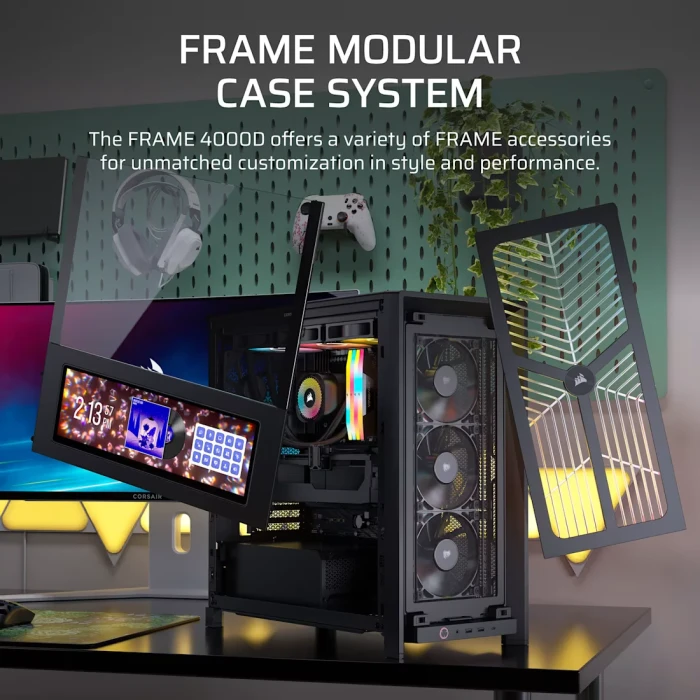 Corsair FRAME 4000D Wood RS - Black