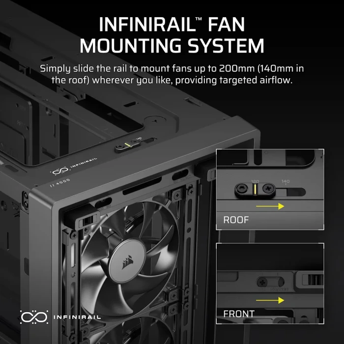 Corsair FRAME 4000D Wood RS - Black