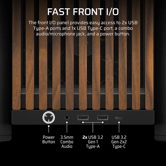 Corsair FRAME 4000D Wood RS - Black