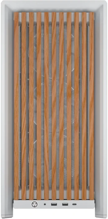 Corsair FRAME 4000D Wood RS - White