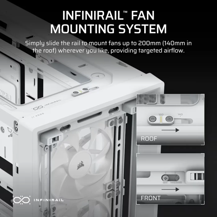 Corsair FRAME 4000D Wood RS - White