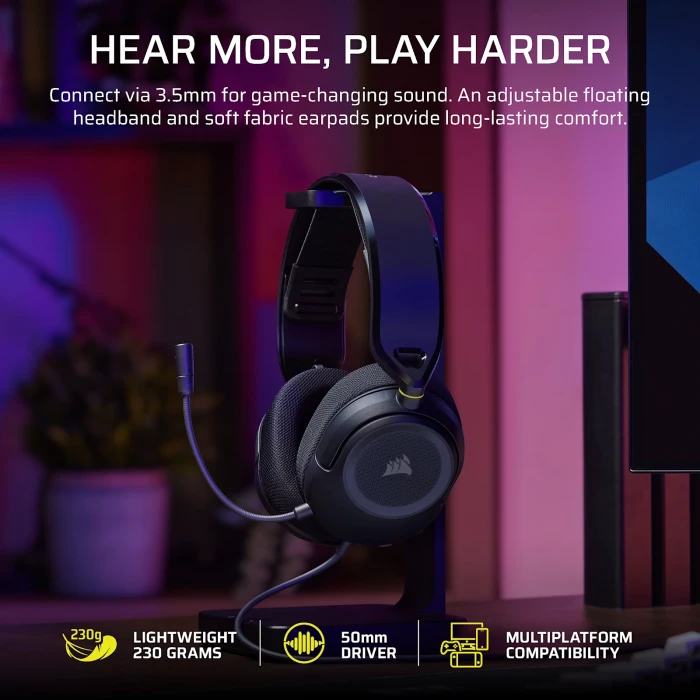 CORSAIR HS35 v3 WIRED - Carbon