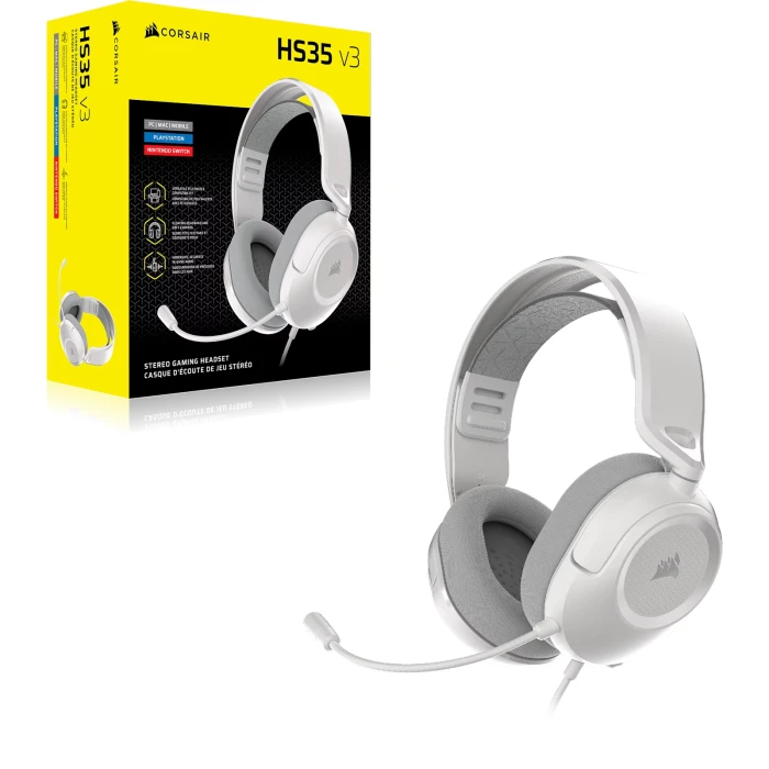 CORSAIR HS35 v3 WIRED - White