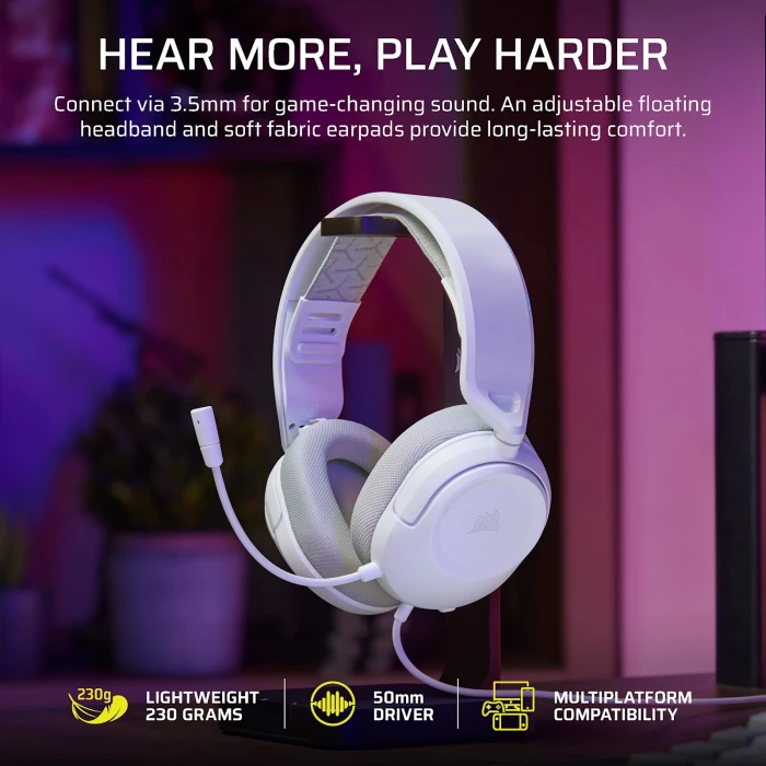 CORSAIR HS35 v3 WIRED - White