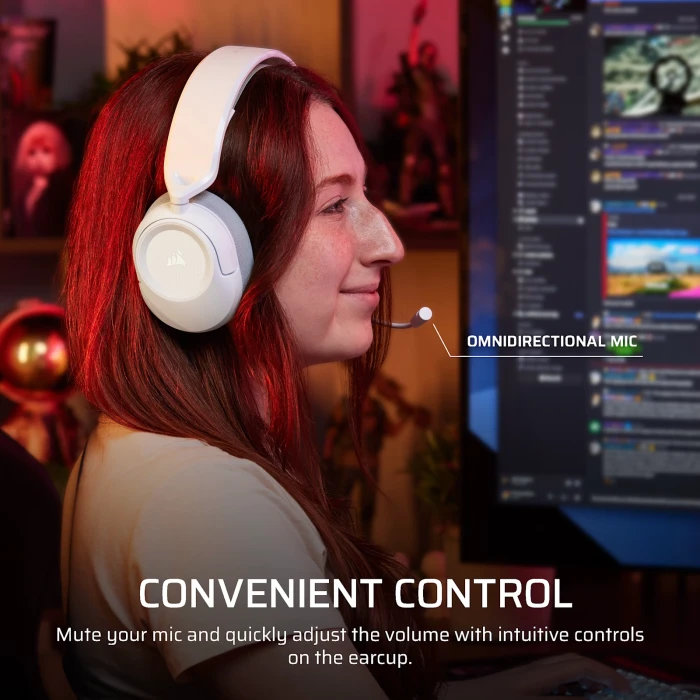 CORSAIR HS35 v3 WIRED - White