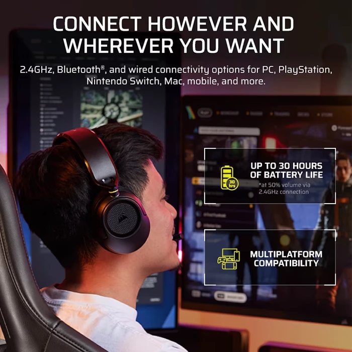 CORSAIR HS35 v3 Wireless - Carbon