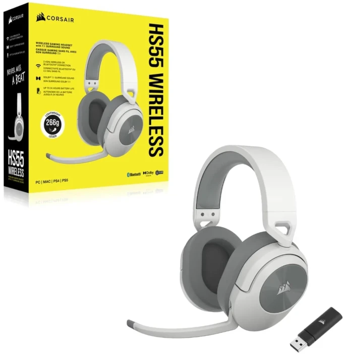 Corsair HS55 Wireless White