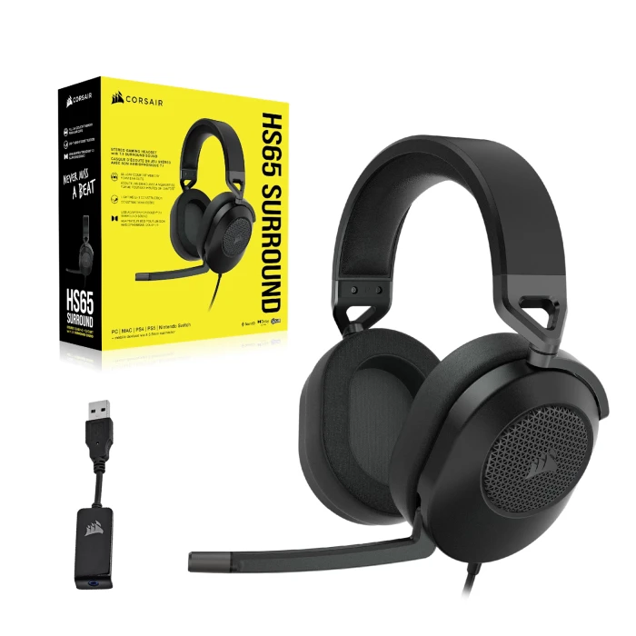 CORSAIR HS65 SURROUND Wired - Carbon