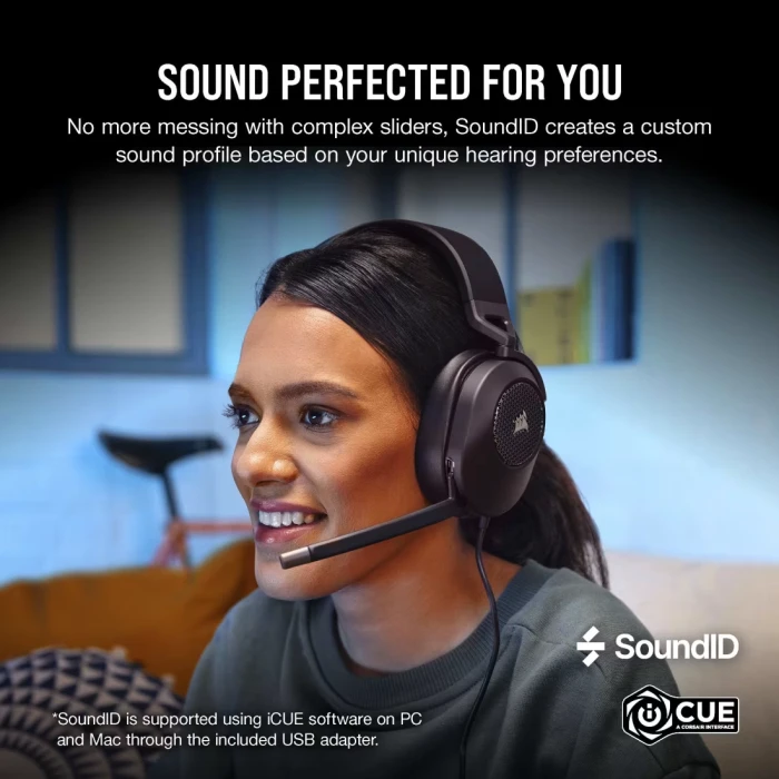 CORSAIR HS65 SURROUND Wired - Carbon