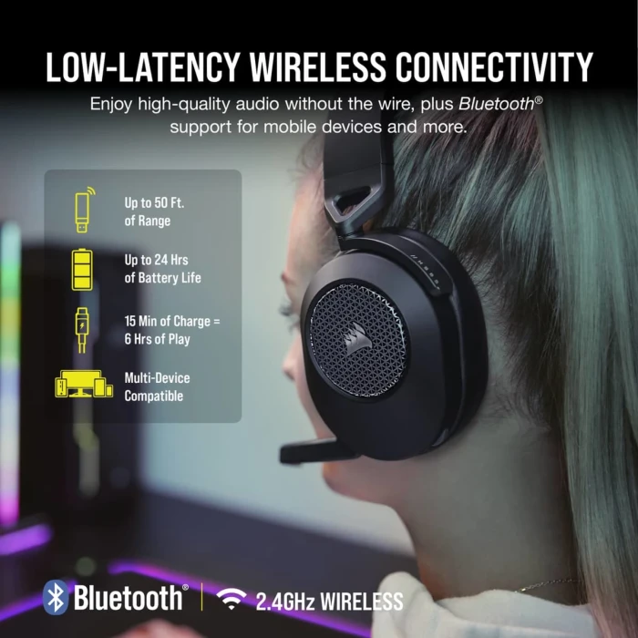 Corsair HS65 WIRELESS Carbon