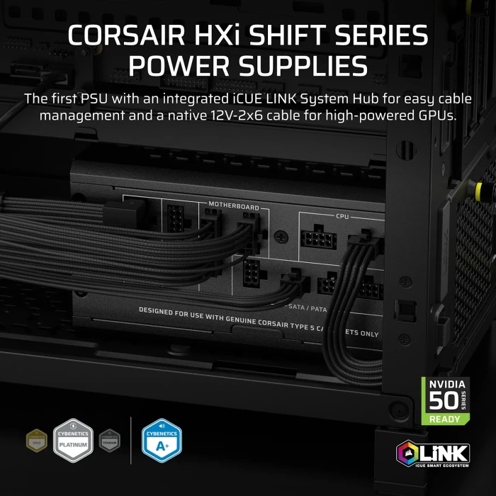 CORSAIR HX1000i SHIFT Platinum - 1000W