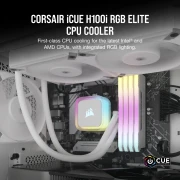 CORSAIR iCUE H100i RGB ELITE White