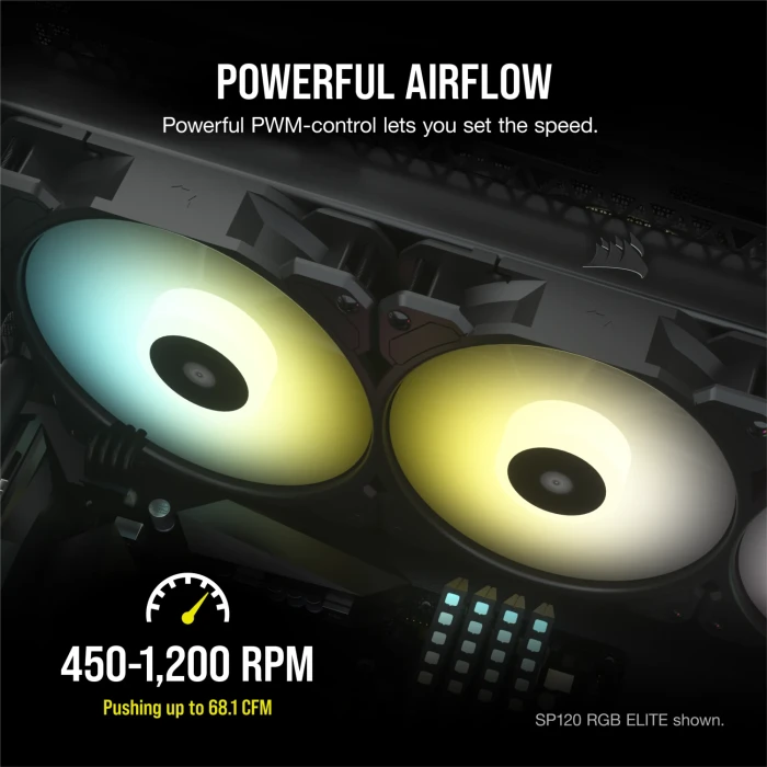 Corsair iCUE SP140 RGB ELITE Black 2in1