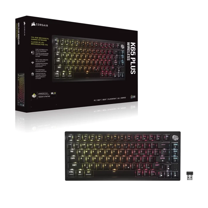 CORSAIR K65 PLUS WIRELESS - TACTILE