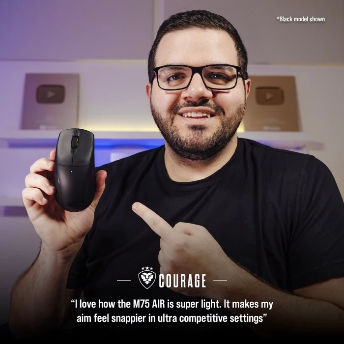 CORSAIR M75 AIR WIRELESS - Light Gray