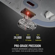 CORSAIR M75 AIR WIRELESS - Light Gray