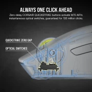 CORSAIR M75 AIR WIRELESS - Light Gray