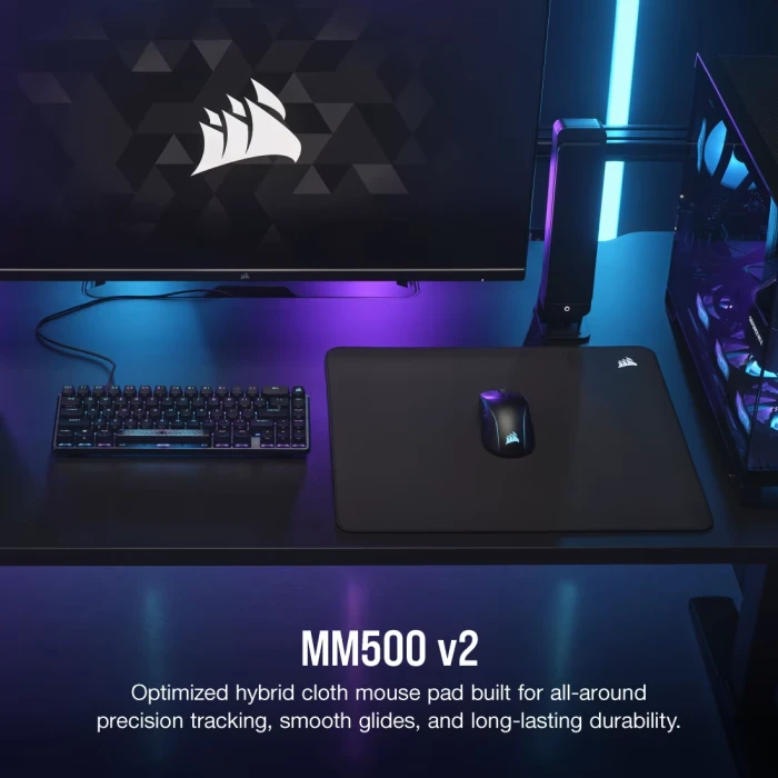 CORSAIR MM500 v2 Hybrid Cloth - Large