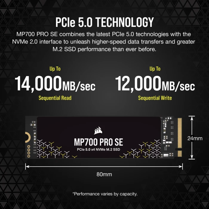 CORSAIR MP700 PRO SE 4TB