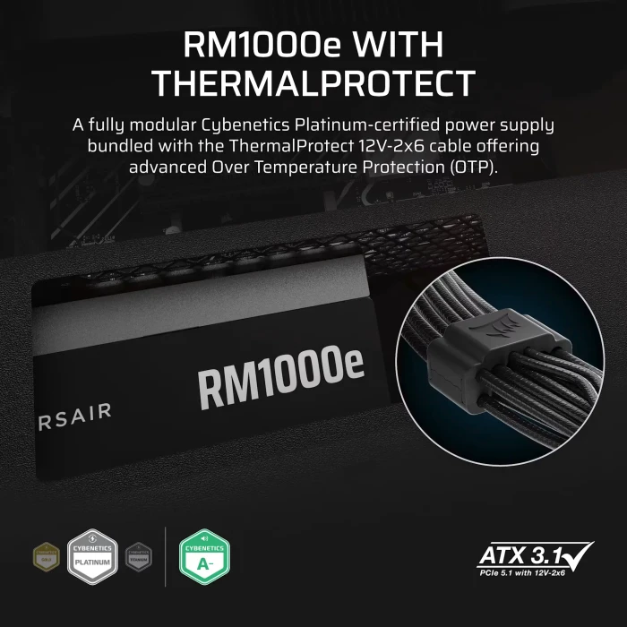 Corsair RM1000e Platinum Black 1000W