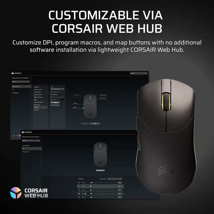 CORSAIR SABRE v2 PRO ULTRALIGHT - Black