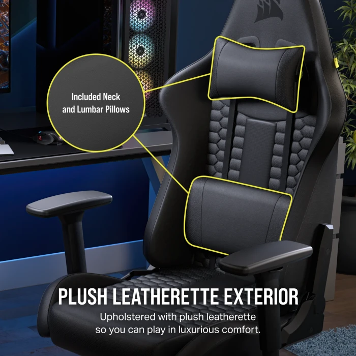 CORSAIR TC100 RELAXED Leatherette Black