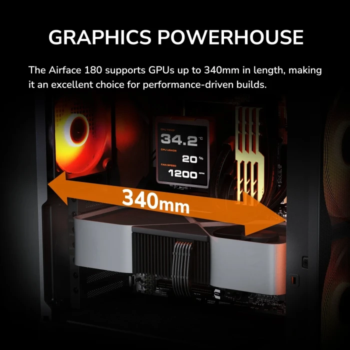 COUGAR AIRFACE 180 Black