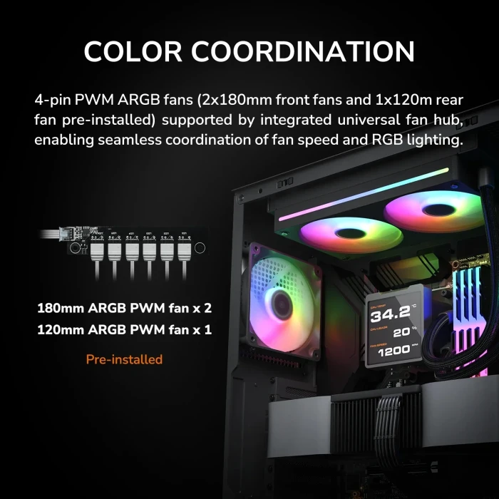 COUGAR AIRFACE 180 Black