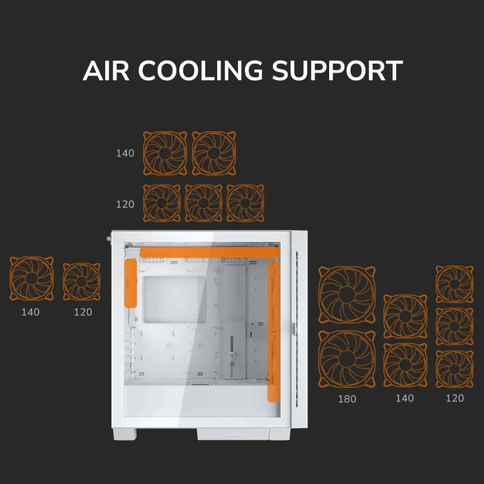 COUGAR AIRFACE ECO RGB - White