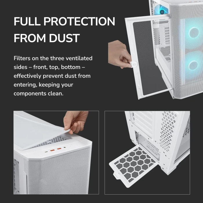 COUGAR AIRFACE FLO RGB Black