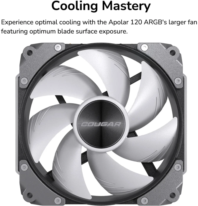 Cougar APOLAR 120 ARGB White 3in1