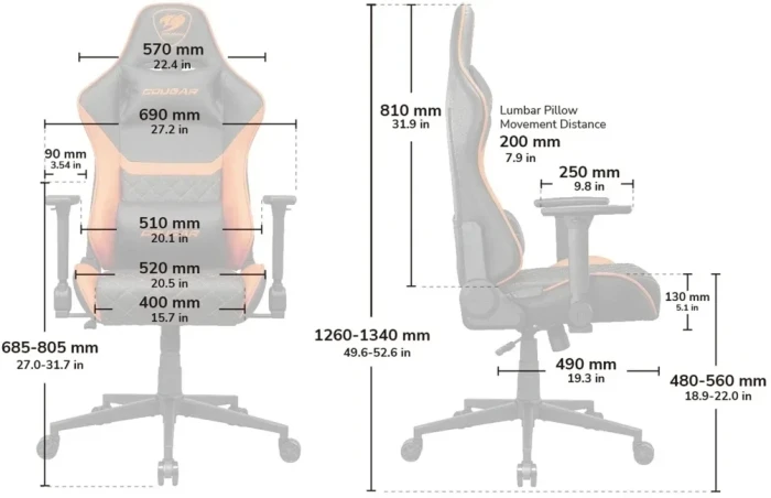 COUGAR ARMOR ONE V2 Gray F