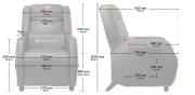 COUGAR Sofa Ranger S Orange