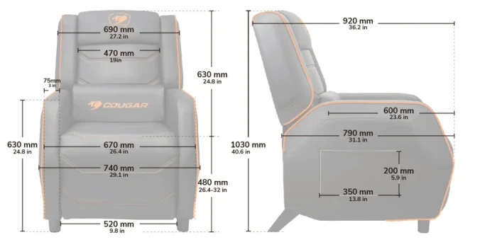COUGAR Sofa Ranger S Royal