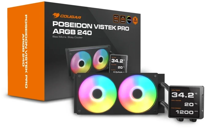 COUGAR VISTEK PRO ARGB 240 Black