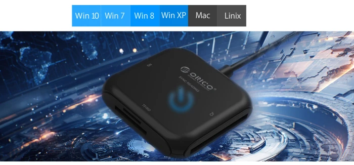 Orico четец на карти Card Reader USB3.0 Black - CRS31A