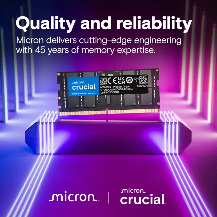 32GB DDR5-6400 CL52 CSODIMM Crucial