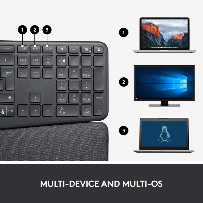 Logitech ERGO K860 Сива