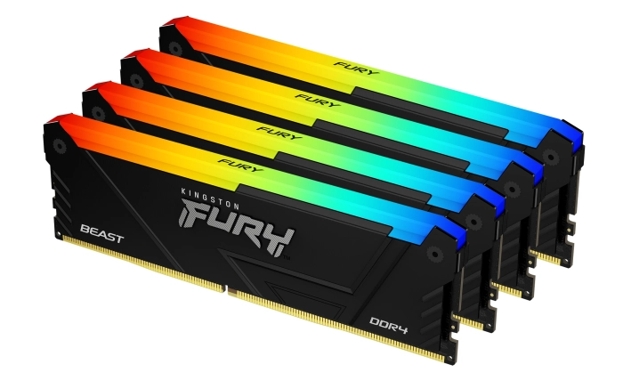 Kingston FURY Beast Black RGB 64GB (4x16GB) DDR4 3200MHz CL16