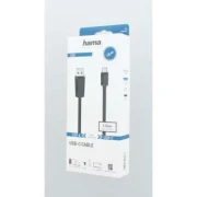 Кабел HAMA USB-C мъжко-USB- A  3.2 Gen.1 мъжко , 5Gbit/s, 1.5 м., Черен